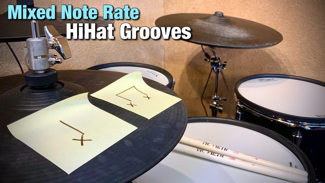 Mixed Note Rate HiHat Grooves