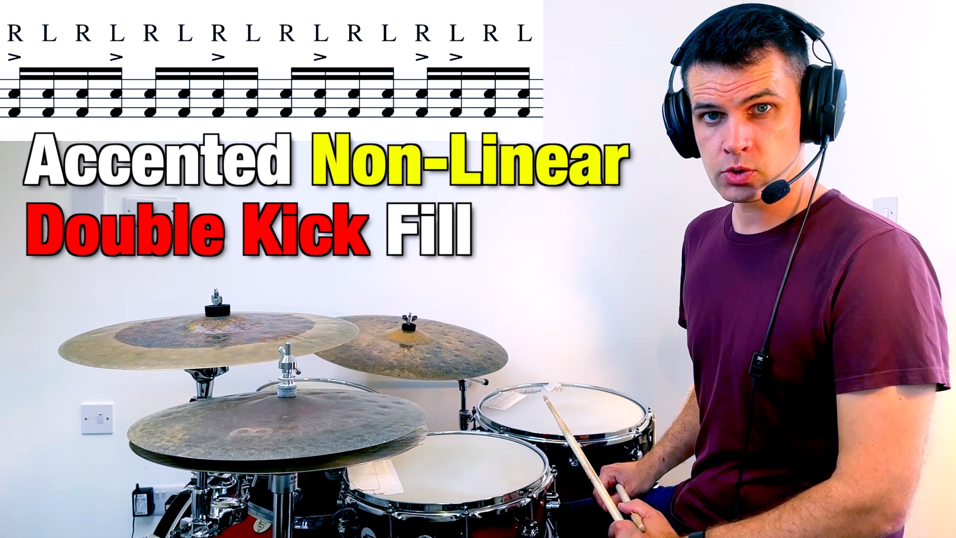 Accented Non-Linear Double Kick Fill