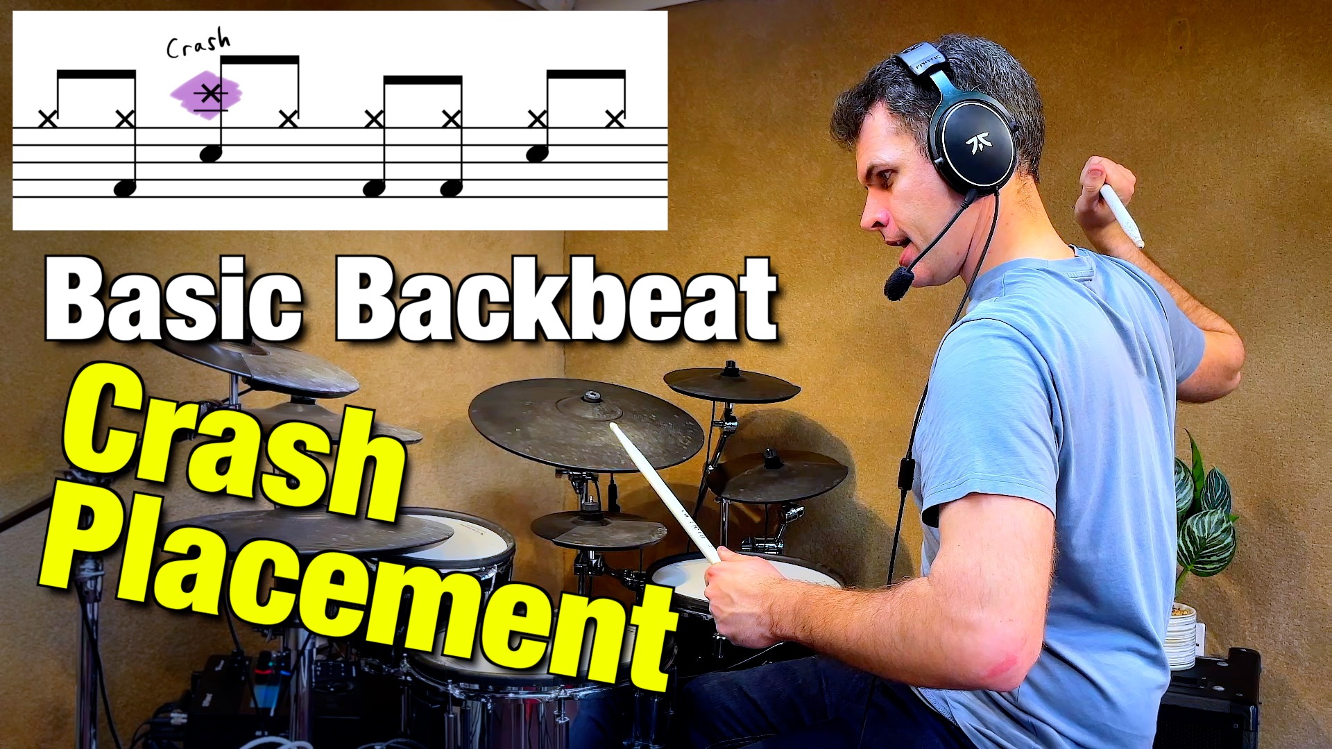 Basic Backbeat Crash Placement