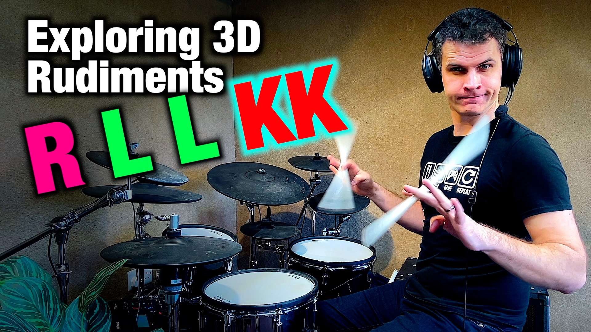 Exploring 3D Rudiments – R L L KK