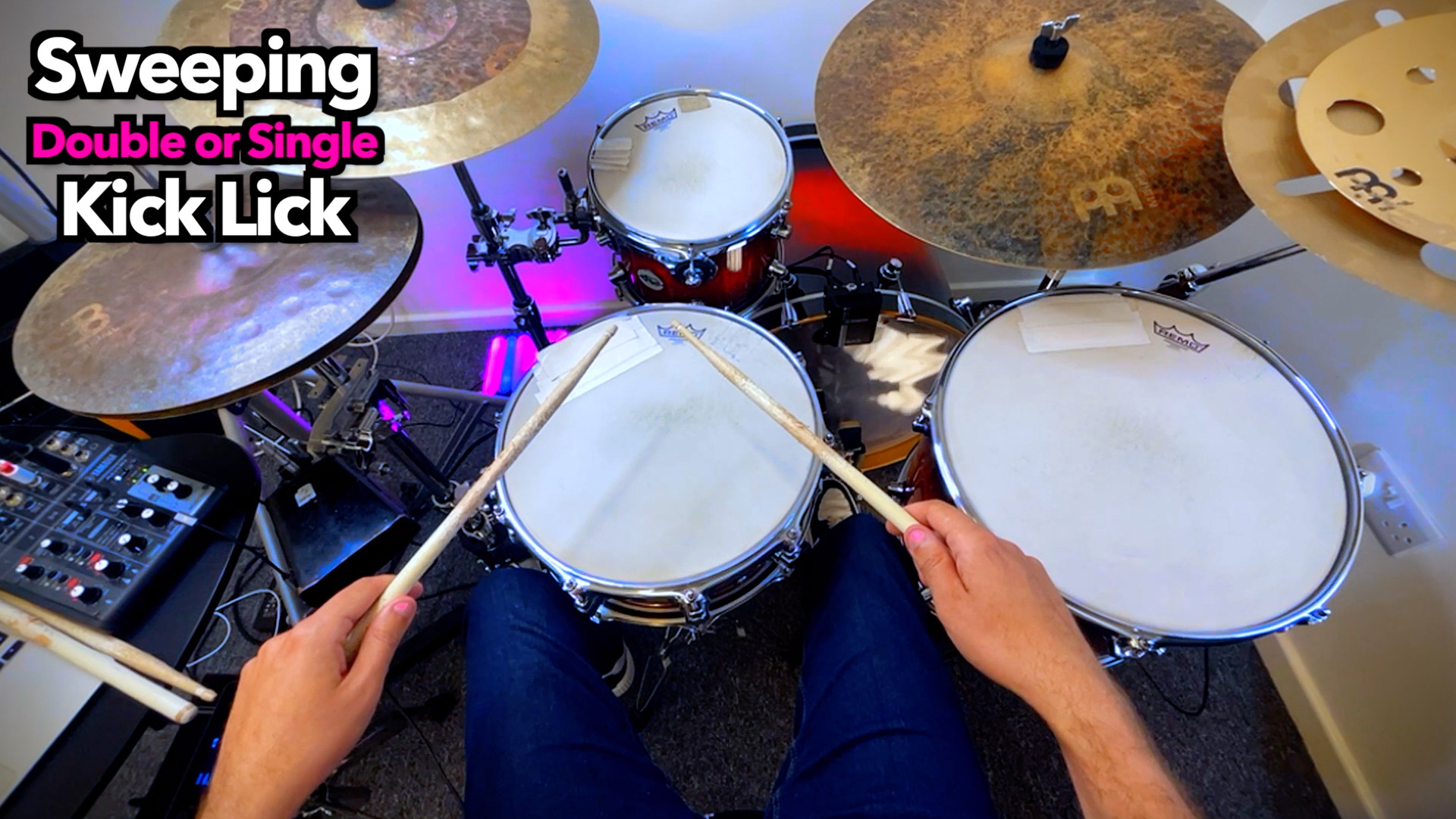 Sweeping Double or Single Kick Linear Fill