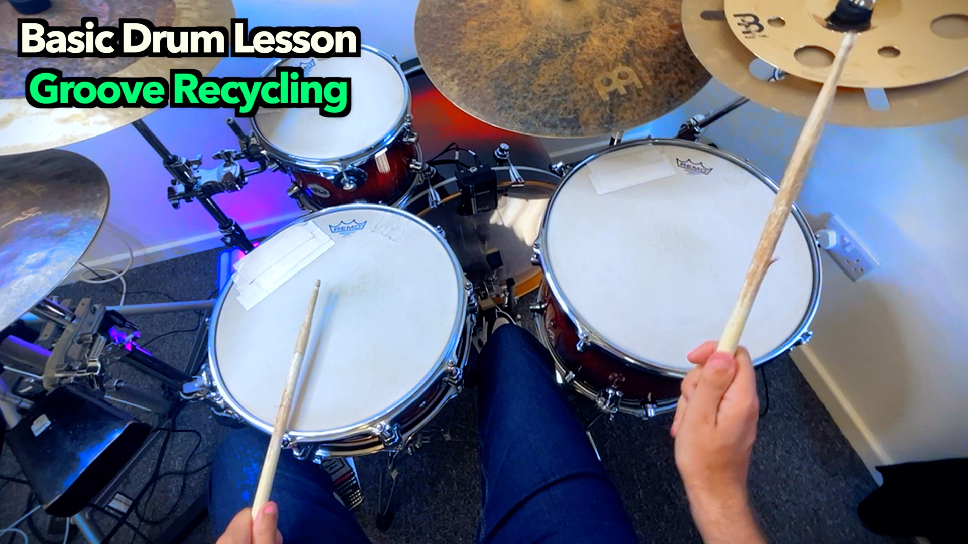 Basic Drum Lesson on Groove Recycling