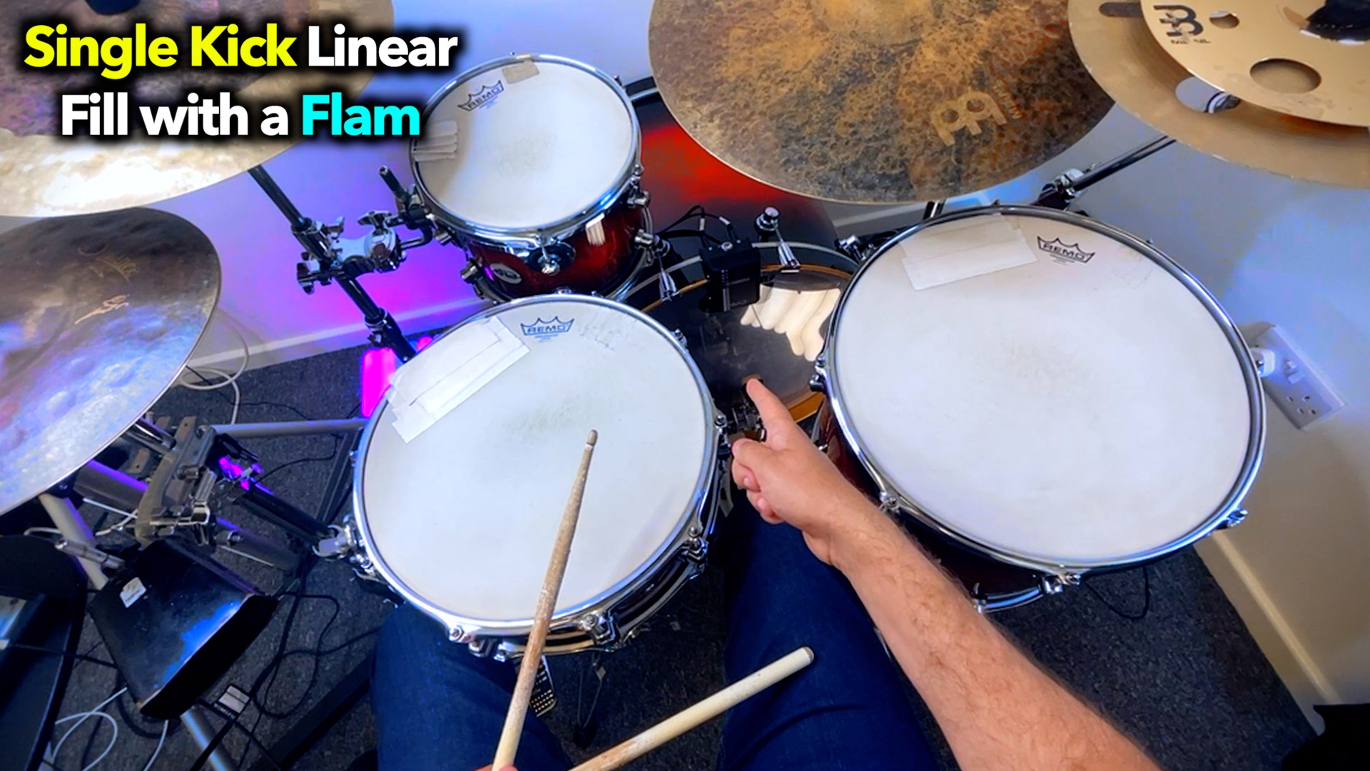 Single Kick Linear Fill with a Flam