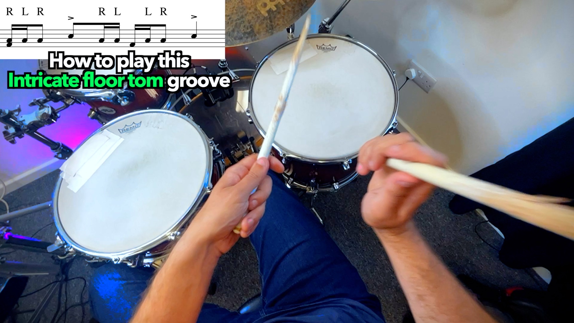 How to play this Intricate Floor Tom Groove