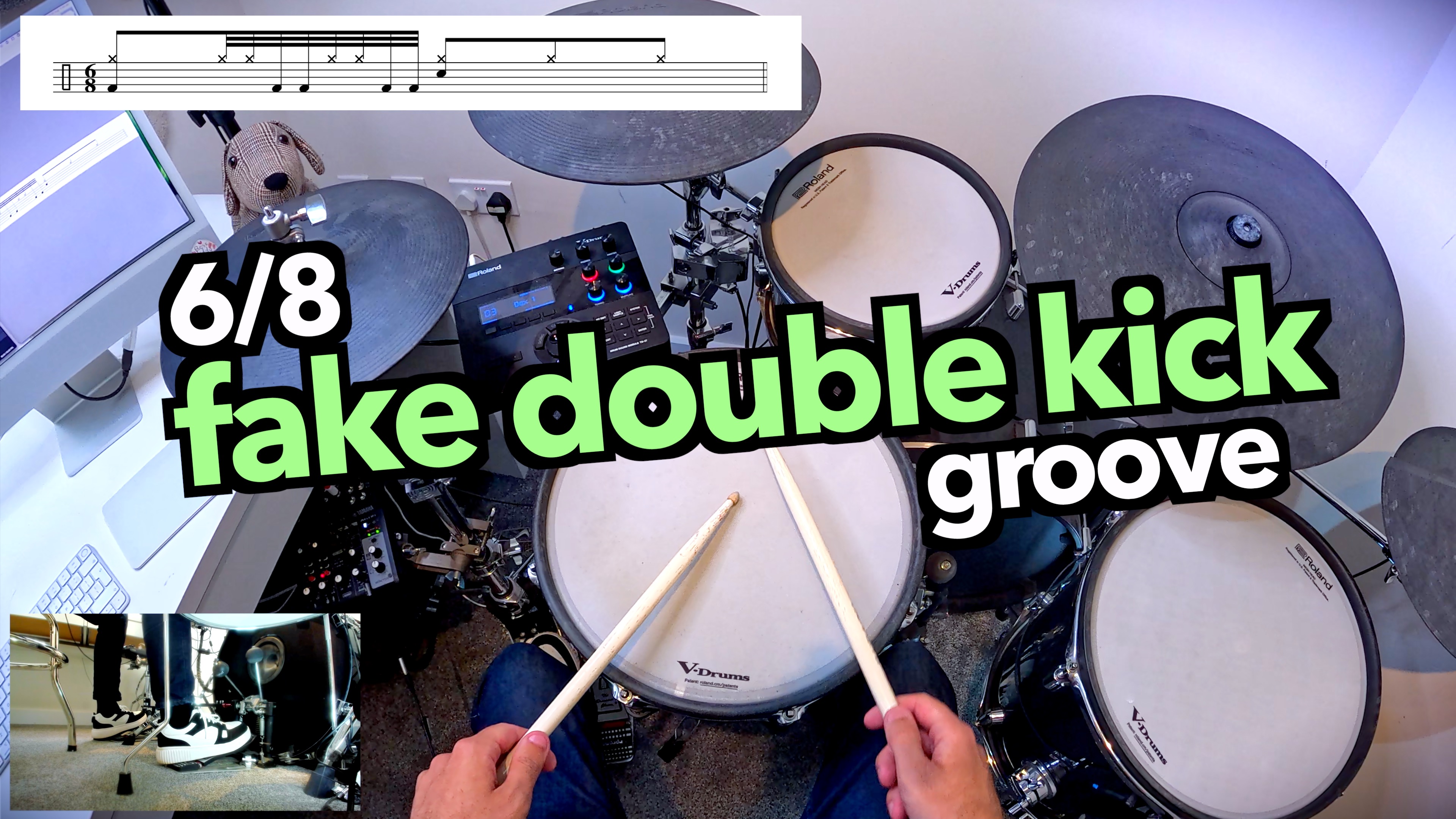 6/8 Fake Double Kick Groove