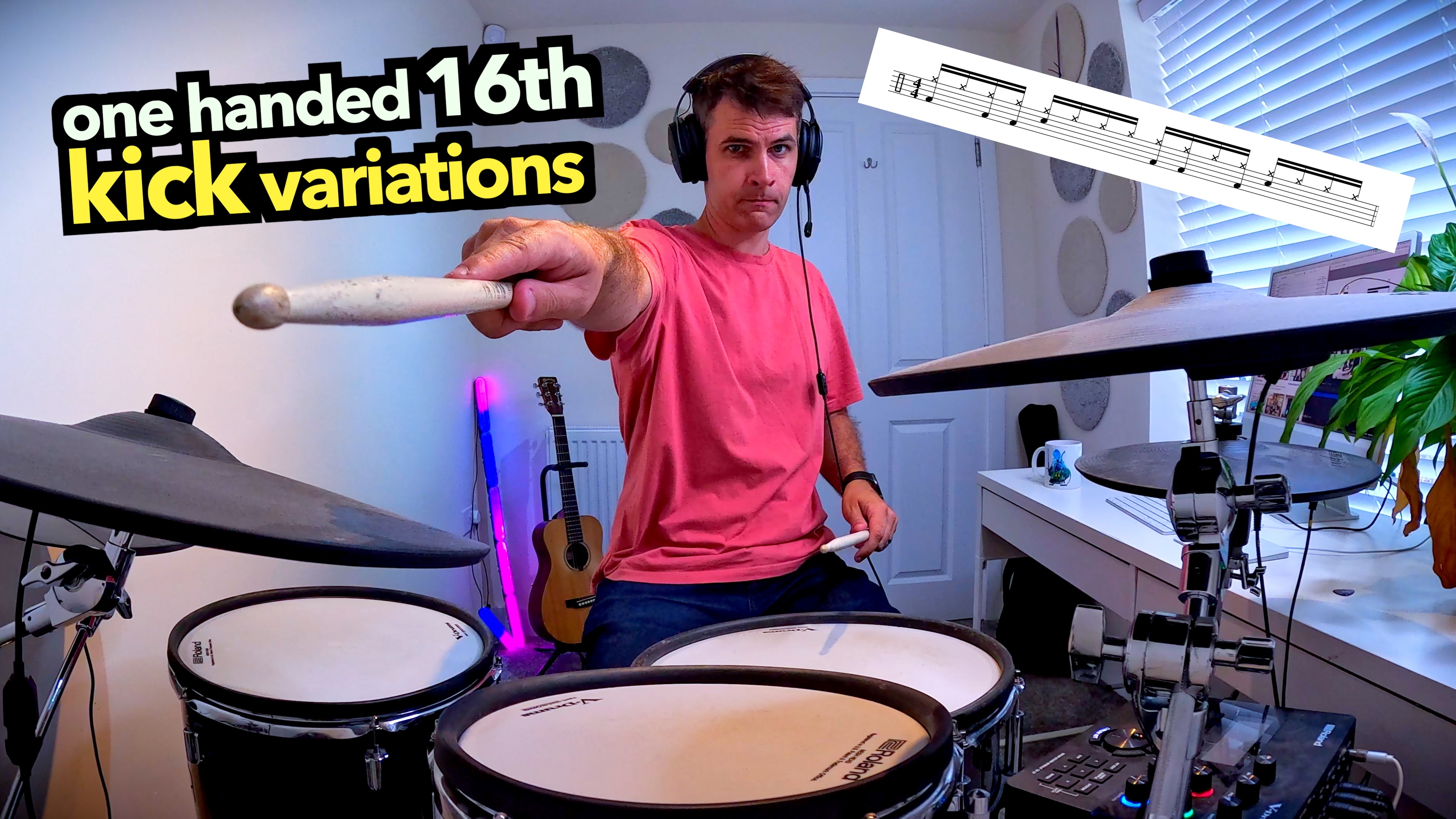 One Handed 16th Kick Variations